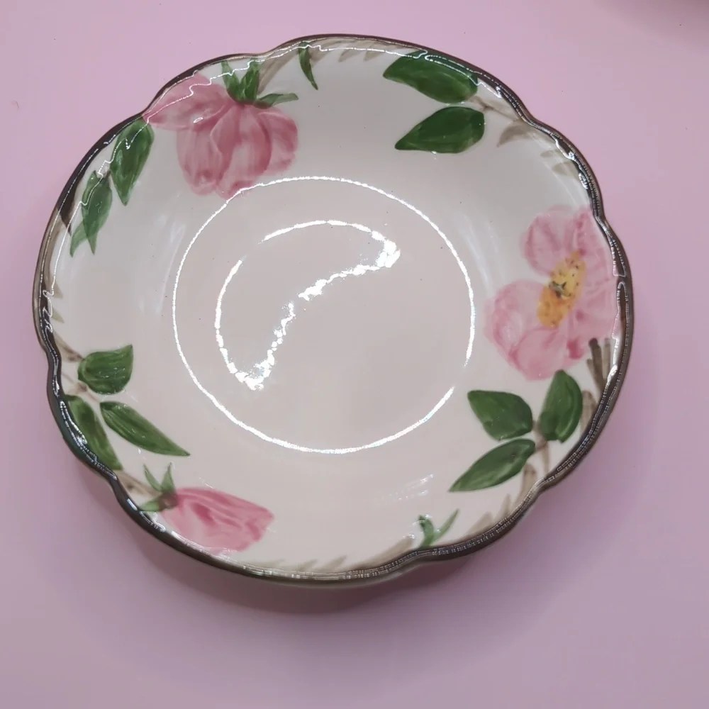 Vintage (4) Four Franciscan Desert Rose Earthenware Berry Side Dish Bowls 5.25